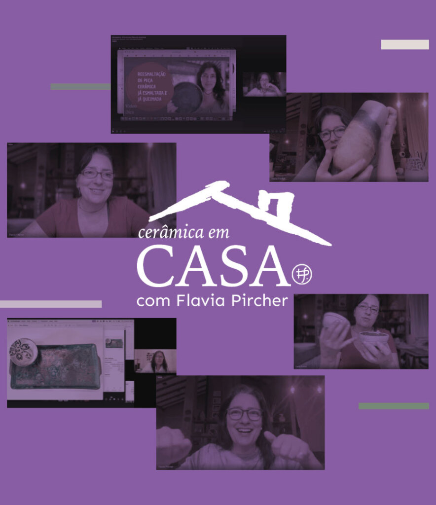 logotipo da comunidade cerâmica em casa com flavia pircher